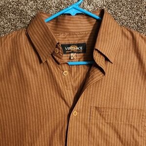 Versace Jeans Couture - Men's button-down shirt with embroidered pocket - 2X